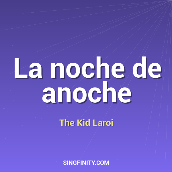 Artwork for La noche de anoche