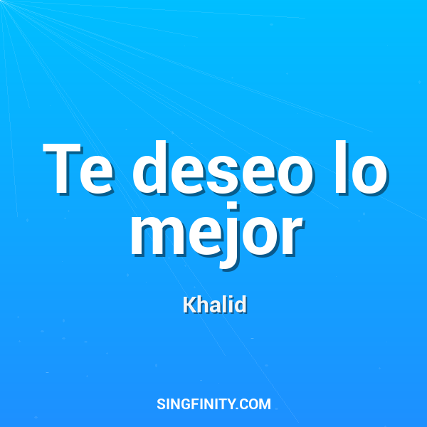 Artwork for Te deseo lo mejor