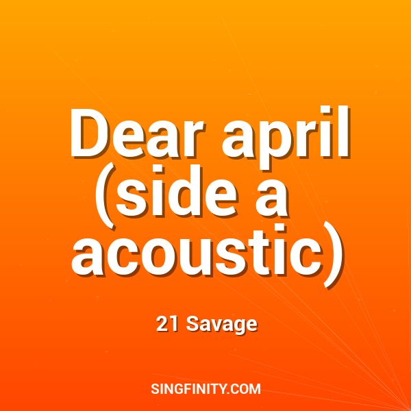 Artwork for Dear april (side a   acoustic)