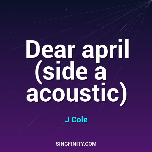 Artwork for Dear april (side a   acoustic)