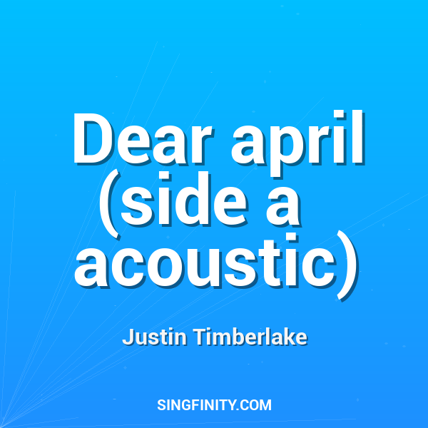 Artwork for Dear april (side a   acoustic)