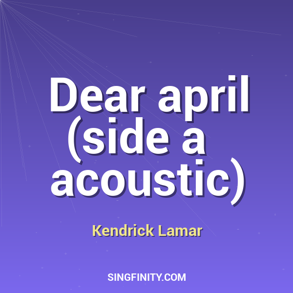 Artwork for Dear april (side a   acoustic)