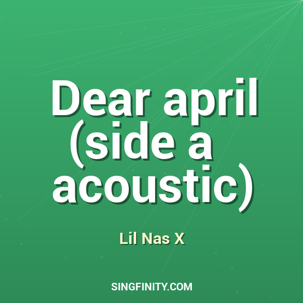 Artwork for Dear april (side a   acoustic)