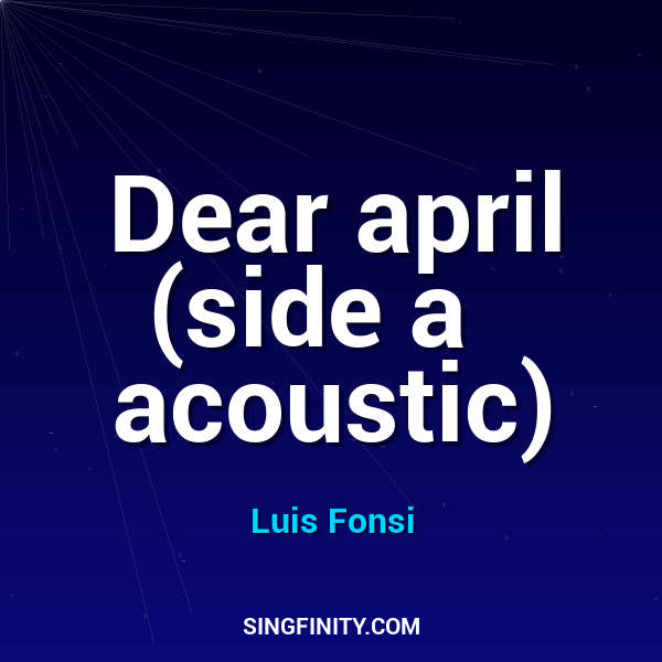 Artwork for Dear april (side a   acoustic)