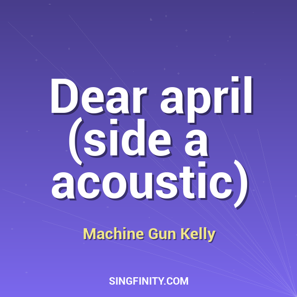 Dear april (side a   acoustic)