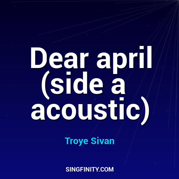 Artwork for Dear april (side a   acoustic)