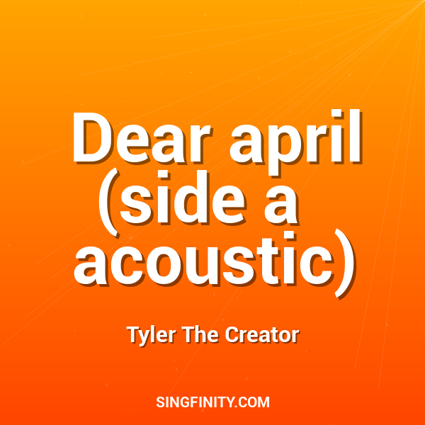 Artwork for Dear april (side a   acoustic)