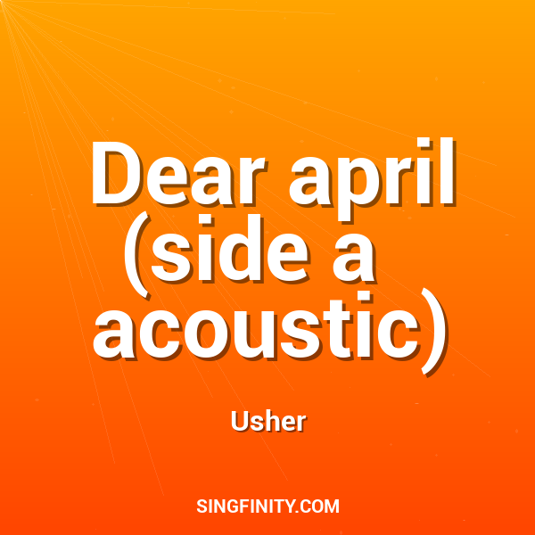 Artwork for Dear april (side a   acoustic)