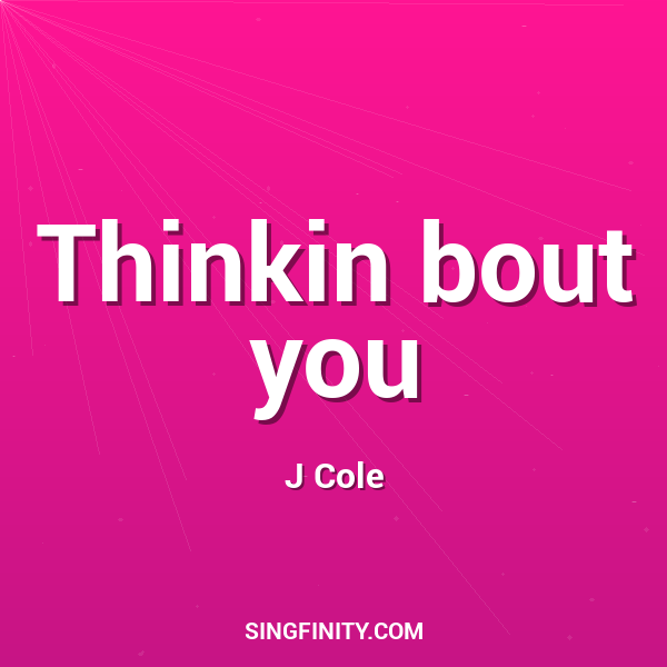 Artwork for Thinkin bout you