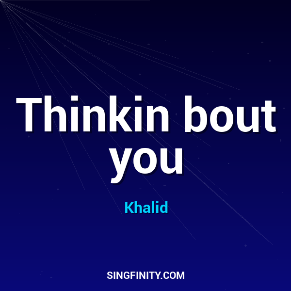 Artwork for Thinkin bout you