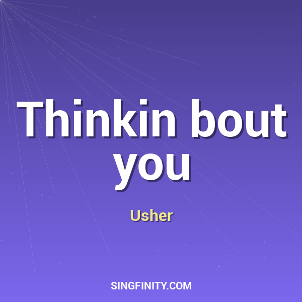 Artwork for Thinkin bout you