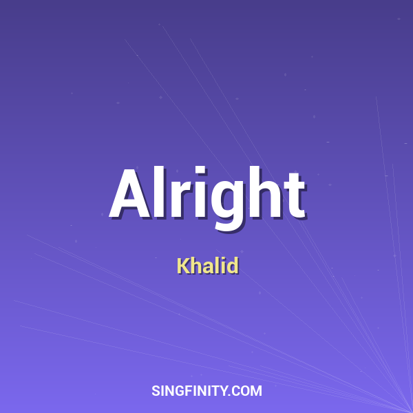 Artwork for Alright