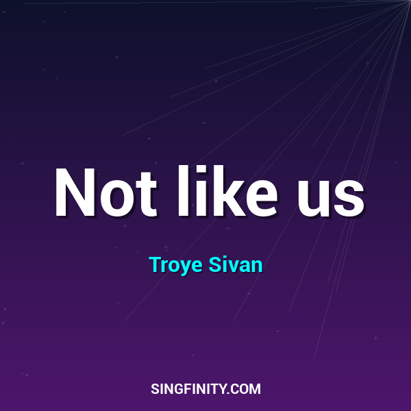 Artwork for Not like us