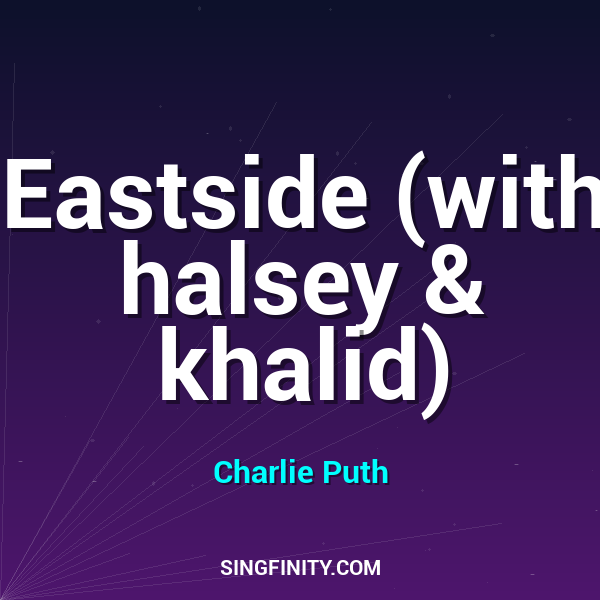 Artwork for Eastside (with halsey & khalid)