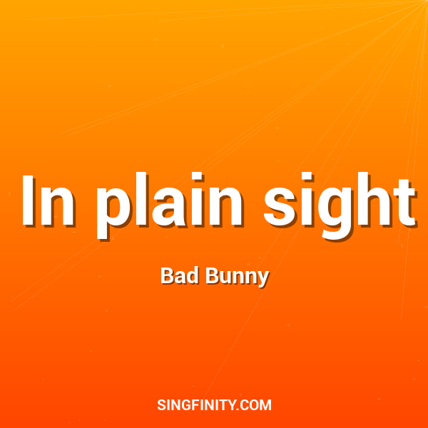 Artwork for In plain sight