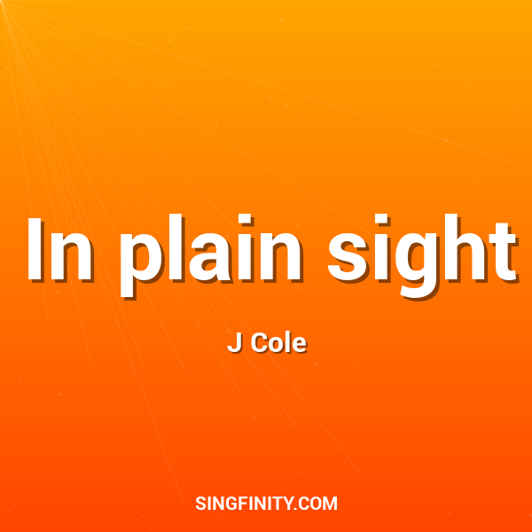 Artwork for In plain sight