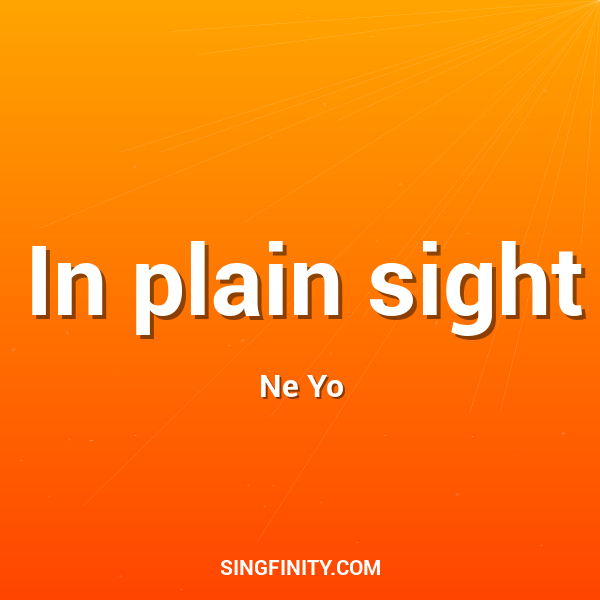 Artwork for In plain sight