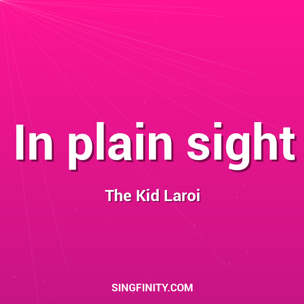 Artwork for In plain sight