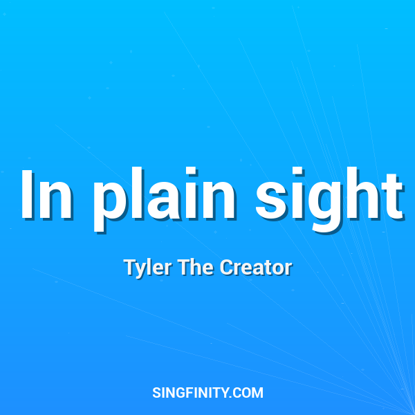 Artwork for In plain sight