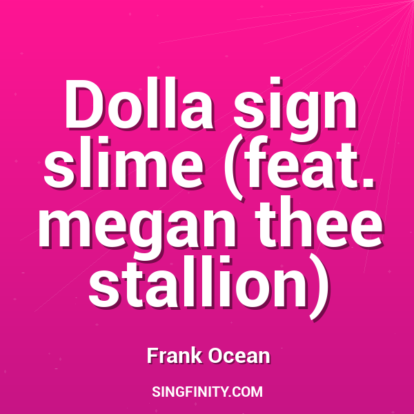 Artwork for Dolla sign slime (feat. megan thee stallion)