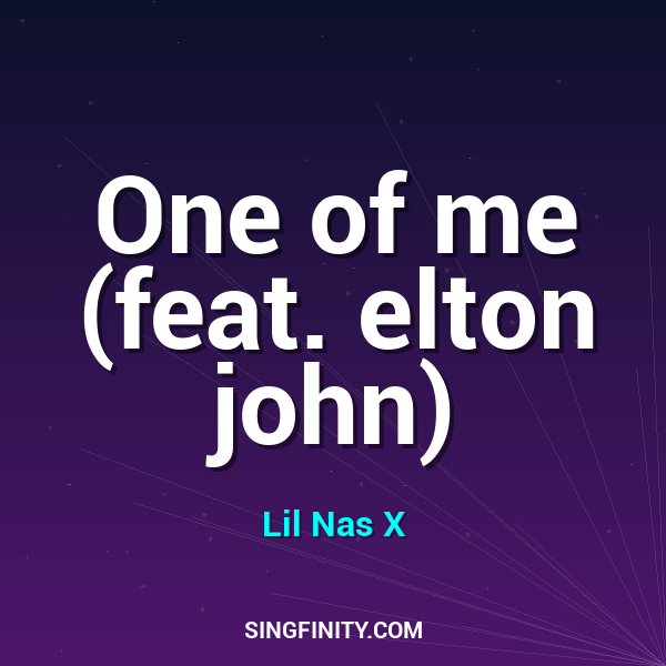 One of me (feat. elton john)