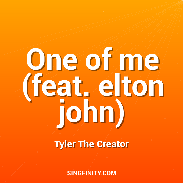 Artwork for One of me (feat. elton john)
