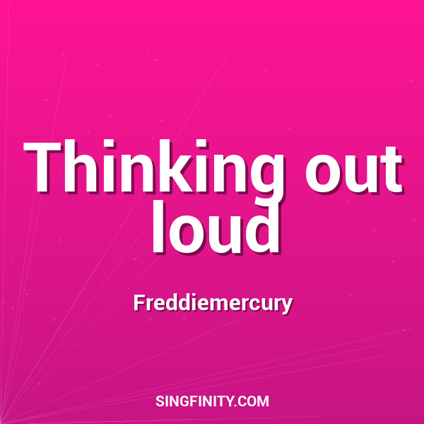 Artwork for Thinking Out Loud