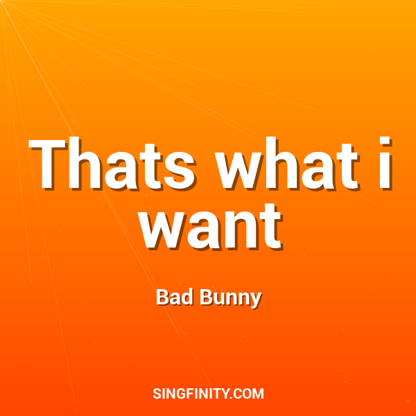 Artwork for Thats what i want