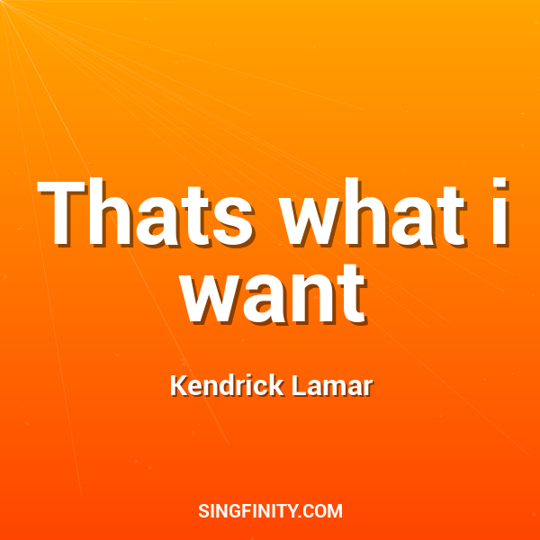 Artwork for Thats what i want