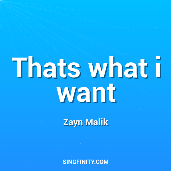 Artwork for Thats what i want