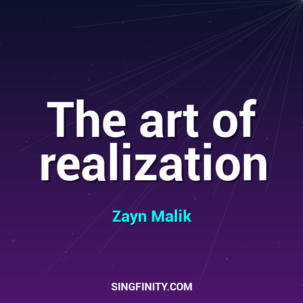 The art of realization