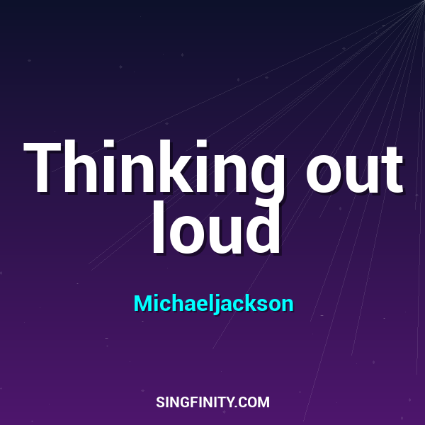 Artwork for Thinking Out Loud