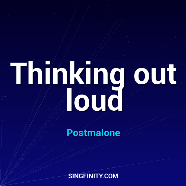 Artwork for Thinking Out Loud