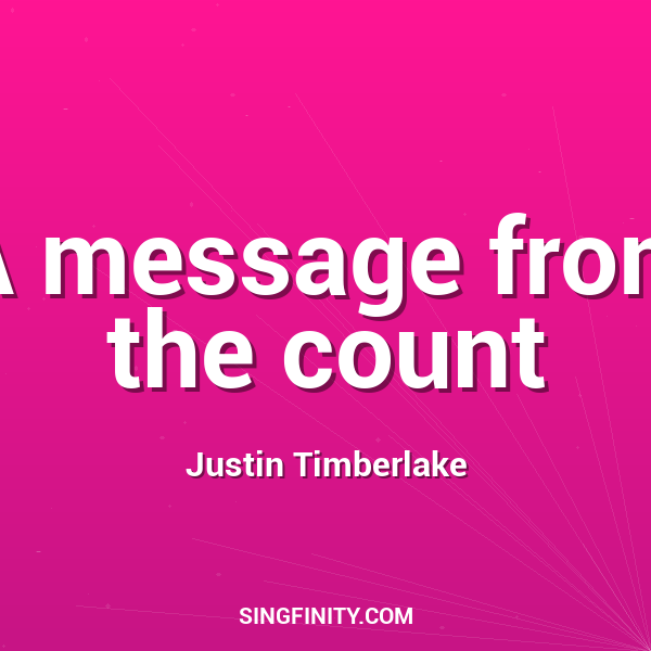 Artwork for A message from the count