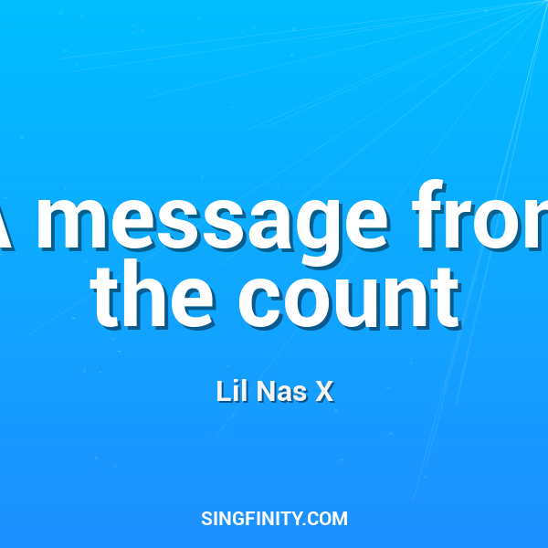 Artwork for A message from the count