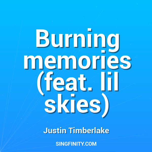 Artwork for Burning memories (feat. lil skies)