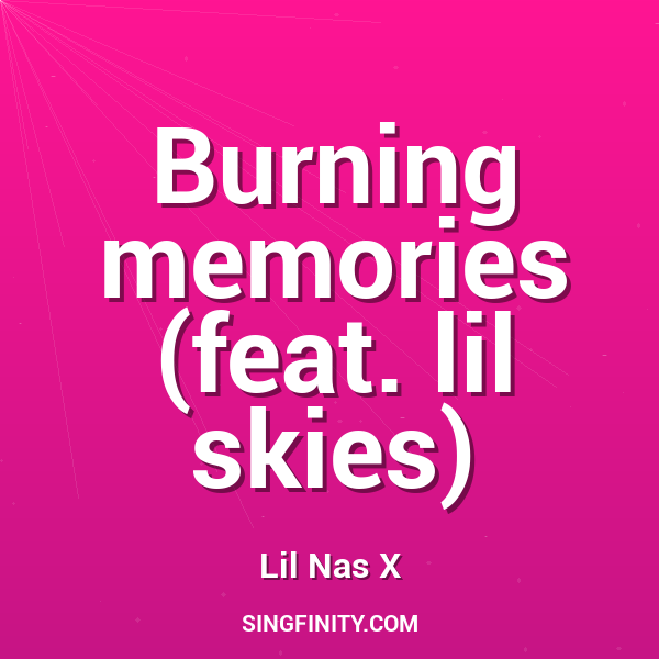 Artwork for Burning memories (feat. lil skies)