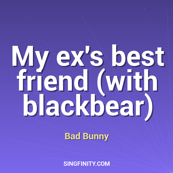 Artwork for My ex's best friend (with blackbear)