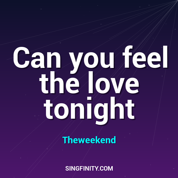 Can You Feel The Love Tonight