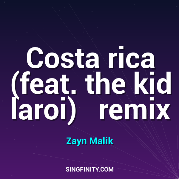 Artwork for Costa rica (feat. the kid laroi)   remix