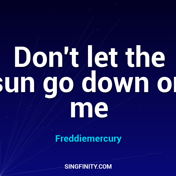 Artwork for Don't Let The Sun Go Down On Me