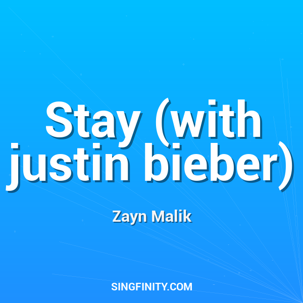 Artwork for Stay (with justin bieber)