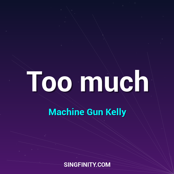 Artwork for Too much