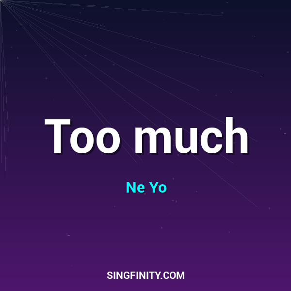 Artwork for Too much