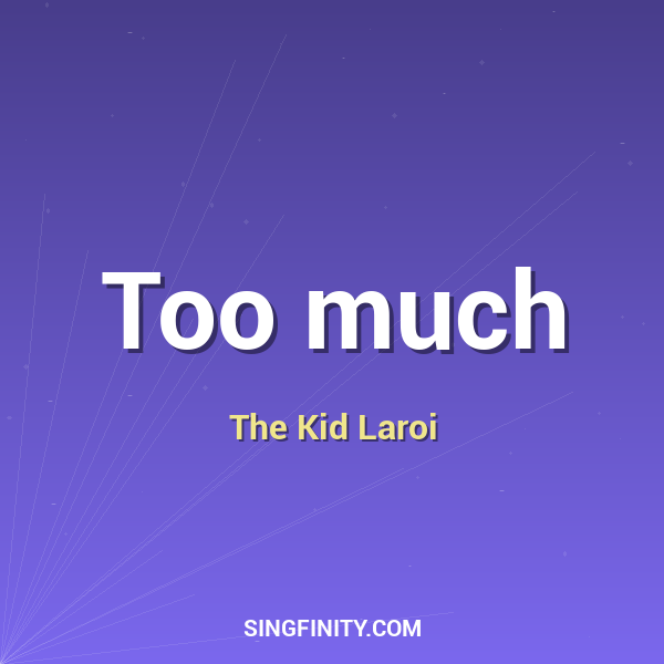 Artwork for Too much