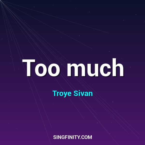 Artwork for Too much