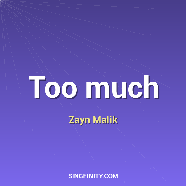 Artwork for Too much