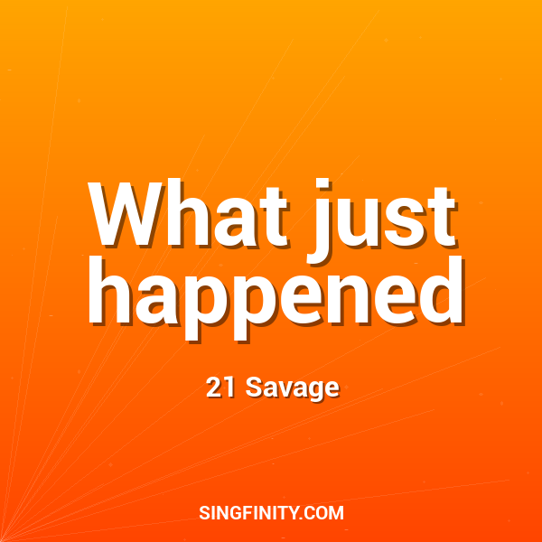 Artwork for What just happened