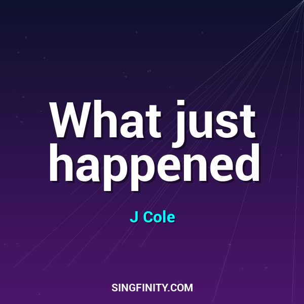 Artwork for What just happened