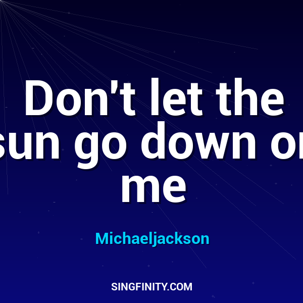 Artwork for Don't Let The Sun Go Down On Me